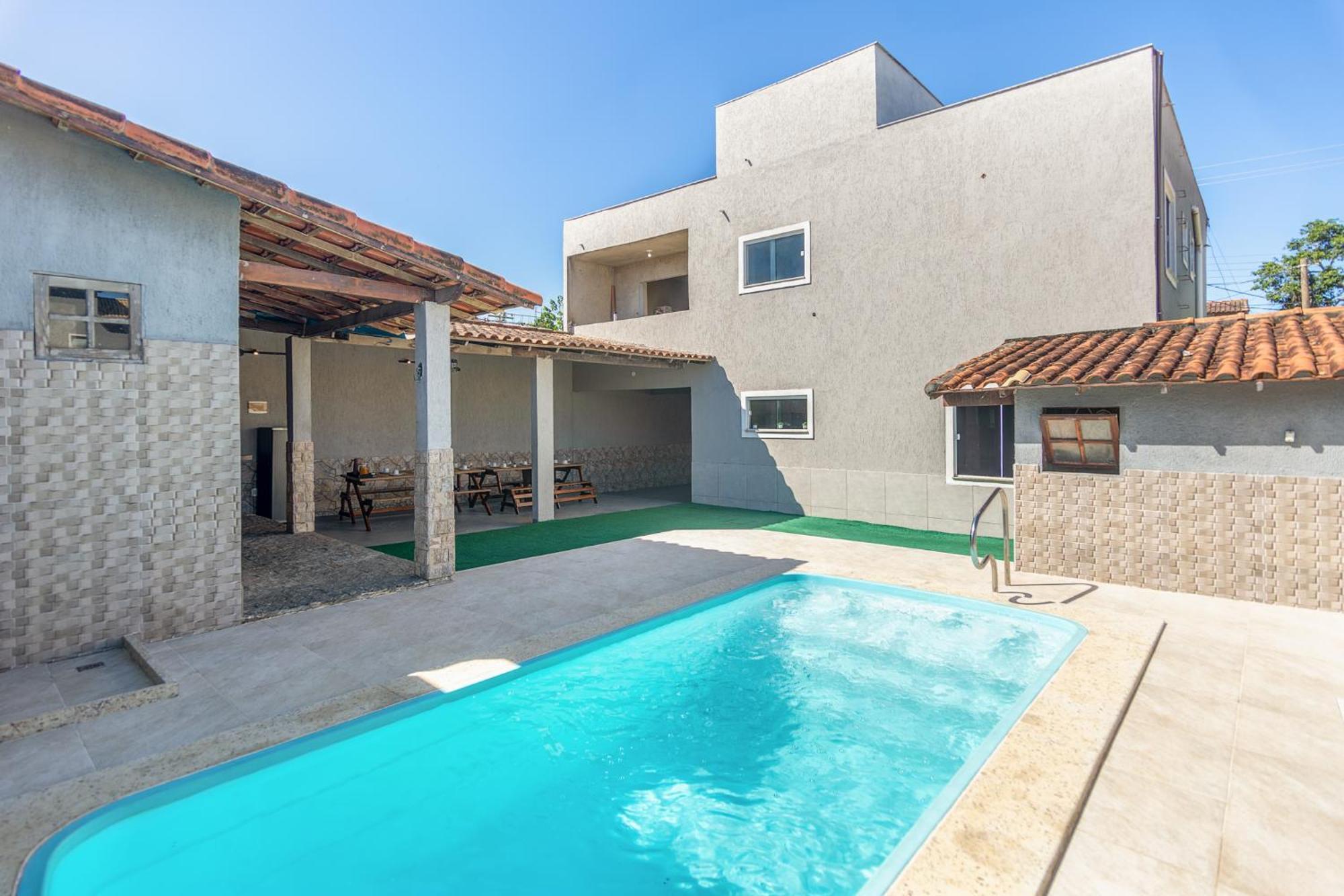 Refugio Tropical Casa De Praia Com Piscina Aquecida E 4 Suites E Garagem 3 Carros, 800 Mtrs Da Praia Internet 700 Mbps, Condominio Privado Com Pista De Skate , Quadra De Futevolei , Campos E Quadras De Futebol! Кабу-Фриу Экстерьер фото